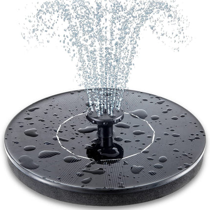 Solar Powered Fountain Pump | 1.4W | Automatic Water Feature | 6 Spray Nozzles | 3 Adjustable Water Heights | For Bird Bath, Fish Tank & Garden Decor | Eco-Friendly Floating Pump | No Electricity Needed | Water Circulation | Hummingbird Attractor