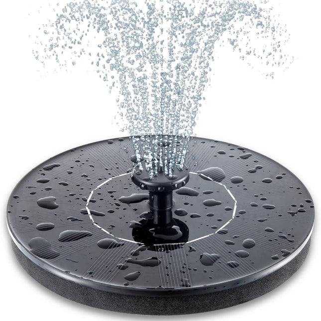 Solar Powered Fountain Pump | 1.4W | Automatic Water Feature | 6 Spray Nozzles | 3 Adjustable Water Heights | For Bird Bath, Fish Tank & Garden Decor | Eco-Friendly Floating Pump | No Electricity Needed | Water Circulation | Hummingbird Attractor