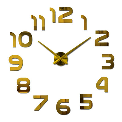 Acrylic 3D Wall Clock | Modern Quartz Design | 10 Colors | 3 Sizes | Artistic Home Decor | Bold Statement Timepiece