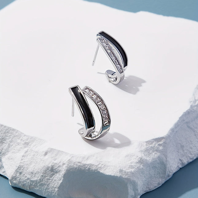 Elegant Zirconia Earrings | Timeless Korean-Inspired Design | Durable & Lightweight | Perfect for Casual or Chic Occasions | Gift-Ready
