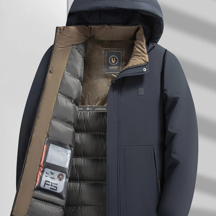 Men's Waterproof Winter Jacket | Quilted Filling | Zipper Pockets | Breathable & Warm | Regular Fit | Puento Fortade