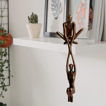 Eternal Love & Balance | Resin Art Sculpture | Symbolic Home Décor | Unique Gift for Couples & Anniversaries | 10.2x6.4x20.5 cm