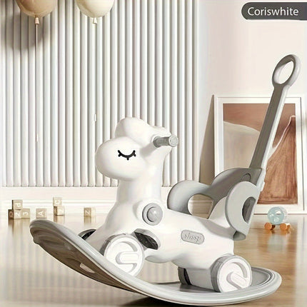 2-in-1 Kids Rocking Horse & Balance Bike | Safe, Durable & Colorful Ride-On Toy for Motor Skill Development | Ages 1-3