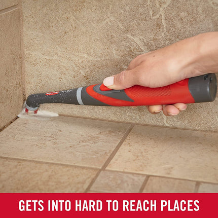 Cordless Electric Scrubber | Fast Cleaning Tool | Oscillating Head | Water Resistant | Ergonomic Grip | Includes 4 AA Batteries | Ideal for Grout Lines & Tight Spaces | Rubbermaid Durability
