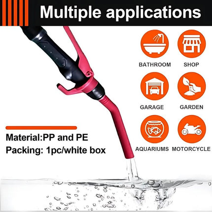 Portable Battery Operated Liquid Transfer Pump | Adjustable Flow Nozzle | Extra Long 3 FT Hose | High-Speed Performance | Compact Design | Ideal for Fuel, Water, and More | 2.2 Gallons per Minute