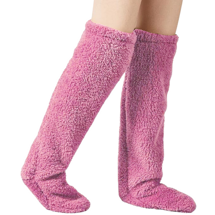 Ultra-Soft Knee-High Fuzzy Socks | Premium Plush Warmth | Versatile Cold Weather Essential | Snug & Stylish Winter Accessory | Perfect for Home or Outdoor Use | One-Size-Fits-Most