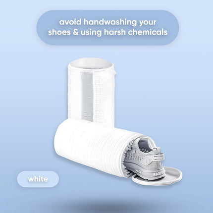 Microfiber Shoe Care Bag | Protects from Water Damage | No Fading or Shrinking | Gentle Cleansing for All Shoe Types | Reusable & Washable | Innovative Shoe Cleaning Accessory with Soft Bristles