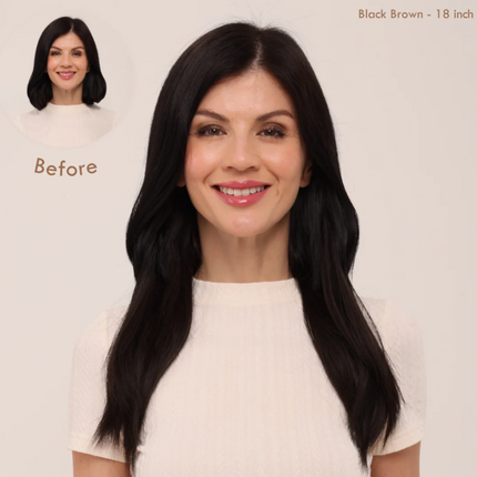 Invisible Wire Hair Extensions | Wavy & Straight Styles | Quick & Secure Application | Lightweight Comfort | Adjustable Wire for Custom Fit | No Clips & Hair-Friendly | Perfect for Effortless Length & Volume