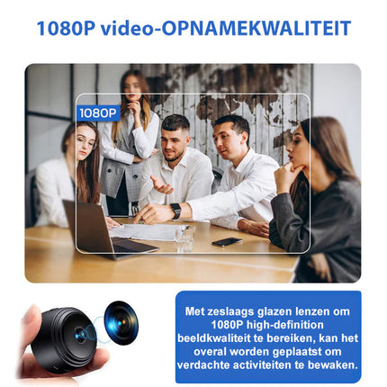 Minieye | 1080p HD Wireless Childcare Camera | Night Vision | Motion Detection | 160° Wide Angle Lens | Long Battery Life | Discreet Design | Remote Access | 128GB SD Card Support