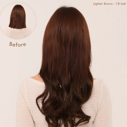 Invisible Wire Hair Extensions | Wavy & Straight Styles | Quick & Secure Application | Lightweight Comfort | Adjustable Wire for Custom Fit | No Clips & Hair-Friendly | Perfect for Effortless Length & Volume