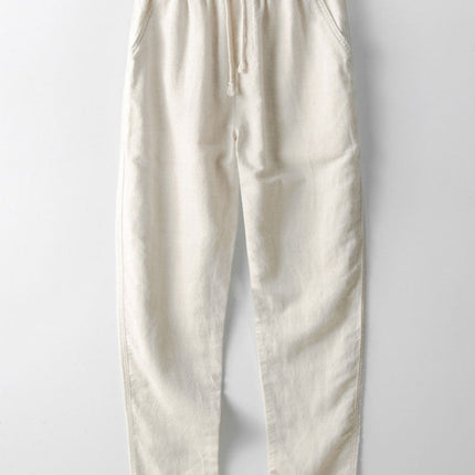 MIKE | Men's Two-Piece Linen Set | Shirt and Trousers | Lightweight | Summer Outfit | Versatile Casual to Semi-Formal Wear | Durable and Easy Care | Breathable and Soft | Elegant Design