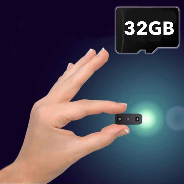 Micro HD Video Camera | Motion Detection | Night Vision | Audio | Sleek Design | Easy Operation | Loop Recording | Day & Night Capture | Portable Surveillance | Home & Office Security Monitoring