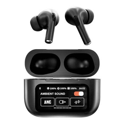 Wings Noise Cancelling Touch Screen Earbuds | Bluetooth 5.4 Wireless | Built-in Speaker | IPX4 Waterproof | Spatial Audio | Lanyard Holes | Dual Ear Call Reduction | Ergonomic Design | Up to 15m Range