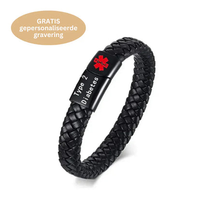 AlertBand | Elegant Safety Bracelet with Personalized Medical ID | Handcrafted Stainless Steel | Diabetic Emergency Alert