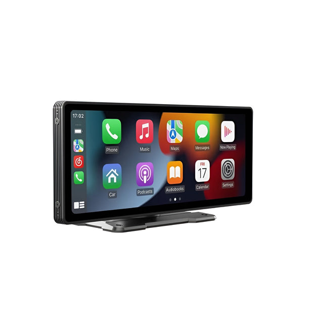 10.3 Inch HD Wireless CarPlay Screen | Detachable Display | Bluetooth 5.0 | Built-In Android Auto | 4K Front Camera | FM Radio | Easy Install | Includes Backup Camera | 1600x600 Resolution
