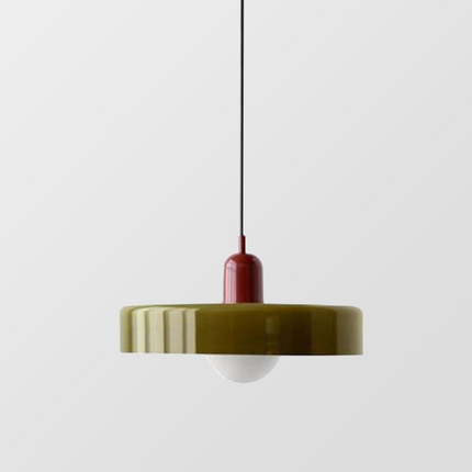 Bauhaus Pendant Light | Vivid Colored Glass | Modern Design | Functional Home Decor | Energy Efficient Lighting for Living Room, Dining Room, Bedroom