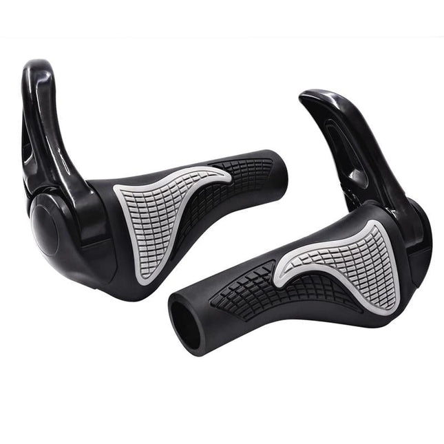 Ergonomic Bicycle Grips | Hand & Wrist Comfort | 180° Rotatable Handlebar Ends | Easy Installation | Universal Fit 22.2 mm Diameter | Unisex | Aluminum Alloy | Multiple Colors | 350g