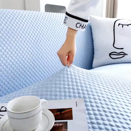 Breathable Non-Slip Sofa Cover | Cool Comfort | Cotton & Polyester Blend | Fits Various Sofa Sizes | Machine Washable | Contemporary Style | Keeps Sofa Fresh & Comfortable