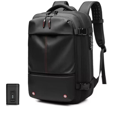 Large Capacity Travel Backpack | Vacuum Compression | Expandable 60L | Anti-Theft Lock | Dry/Wet Separation | Durable Polyester fabric | 12 x 7.8 x 20 Inches | Free Mini Vacuum Included
