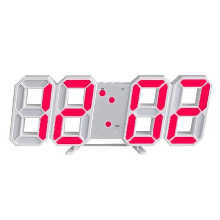 3D LED Digital Wall Clock | Dimmable Lighting | Minimalist Design | USB Powered | High Visibility | Home Decor