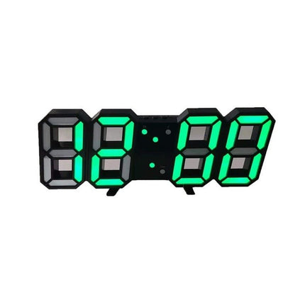 3D LED Digital Wall Clock | Dimmable Lighting | Minimalist Design | USB Powered | High Visibility | Home Decor