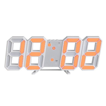 3D LED Digital Wall Clock | Dimmable Lighting | Minimalist Design | USB Powered | High Visibility | Home Decor