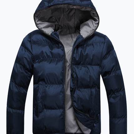 Puento Fortade | Men's Regular Fit Waterproof Winter Jacket | Quilted Filling | Zipper Pockets | Polyester with Down Filling | Breathable Comfort | Casual or Dressed-Up Look