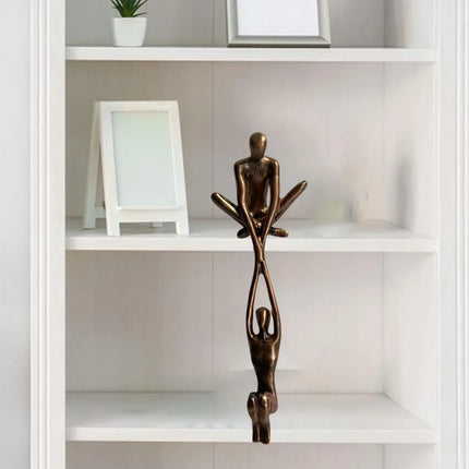 Eternal Love & Balance | Resin Art Sculpture | Symbolic Home Décor | Unique Gift for Couples & Anniversaries | 10.2x6.4x20.5 cm