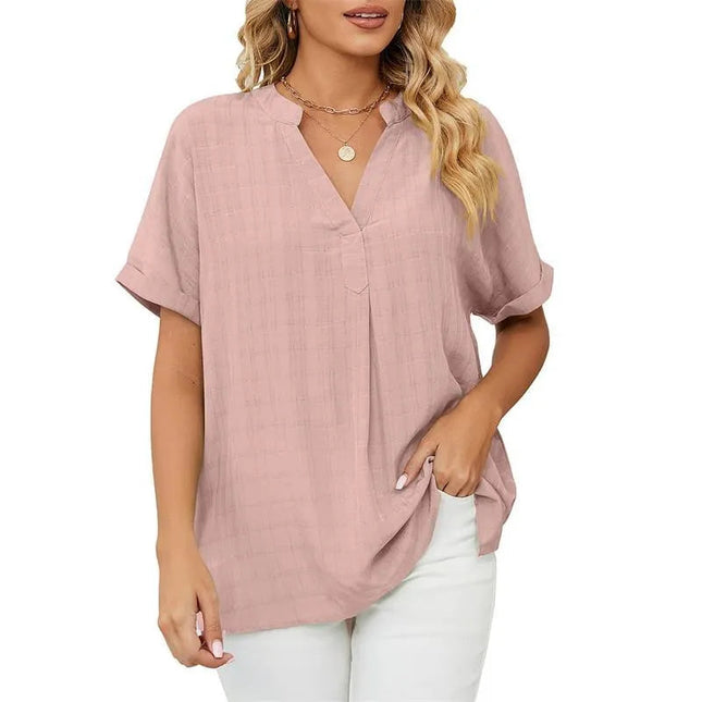 Stijlvolle V-Hals Blouse voor Dames - Visconte
