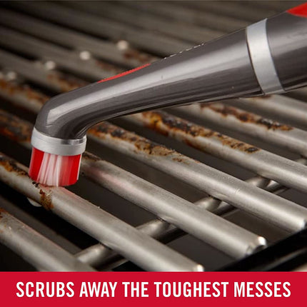 Cordless Electric Scrubber | Fast Cleaning Tool | Oscillating Head | Water Resistant | Ergonomic Grip | Includes 4 AA Batteries | Ideal for Grout Lines & Tight Spaces | Rubbermaid Durability