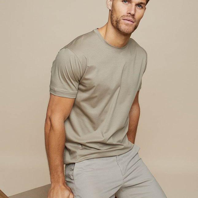 Premium Satin Gloss Cotton T-Shirt | Tailored Fit | Breathable & Durable Fabric | Luxurious Shine & Comfort