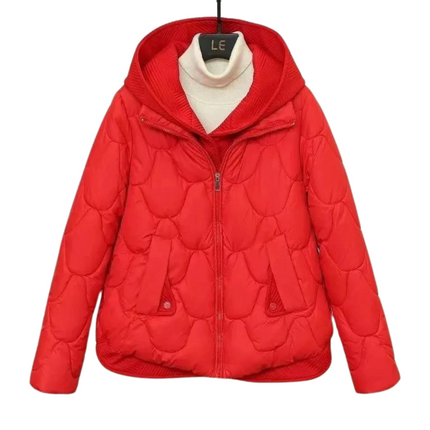 BRIELLE | Women's Loose Fit Cropped Winter Puffer Coat | Trendy Minimalist Style | Warm Insulated Outerwear