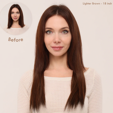 Invisible Wire Hair Extensions | Wavy & Straight Styles | Quick & Secure Application | Lightweight Comfort | Adjustable Wire for Custom Fit | No Clips & Hair-Friendly | Perfect for Effortless Length & Volume