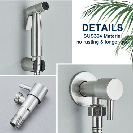 HygieneX | Bathroom Handheld Sprayer | Eco-Friendly Design | Adjustable Water Pressure | Durable Rust-Resistant Material | Easy DIY Installation | Slim and Modern Look | Daily Comfort and Hygiene