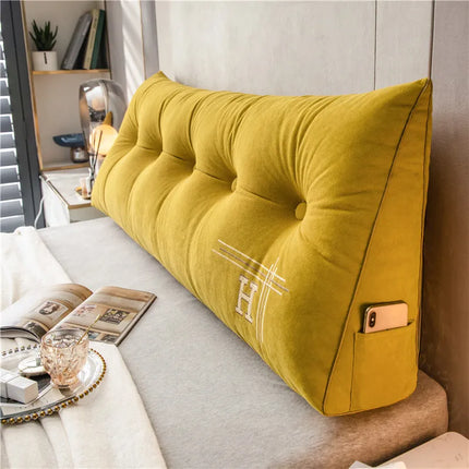 EmbraceNest Large Plush Support Pillow | Rectangular Design | Soft Eco-Friendly Fabric | Versatile Comfort | Ideal for Home Relaxation | 60x50x20 cm | High-Quality Cotton Plush | Premium PP Filling