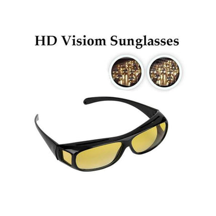 HD Night Vision Glasses | Anti-Glare Polarized Lenses | Enhance Clarity & Contrast | Unisex | Ideal for Night Driving | Lightweight & Durable Frame | Protects Against UV Rays | Fits Over Prescription Glasses