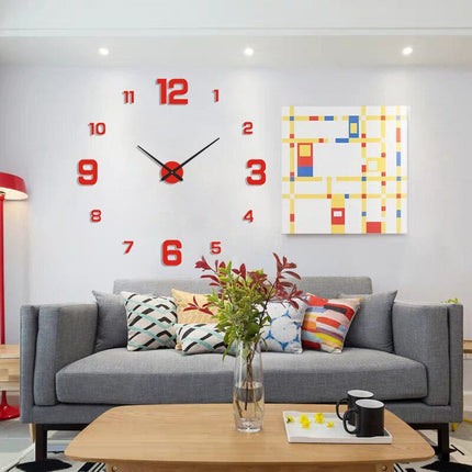 Moderno | Sleek Minimalist Wall Clock | 40 cm Diameter | High-Quality Design | Ideal for Living Room, Kitchen, Office | Easy-to-Read Clear Dial | Requires AA Battery