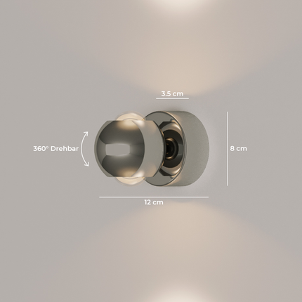 PONTOS Modern Wall Light | Durable LED Fixture | Energy Efficient | Ideal for Living Spaces | Easy Installation | Versatile Design