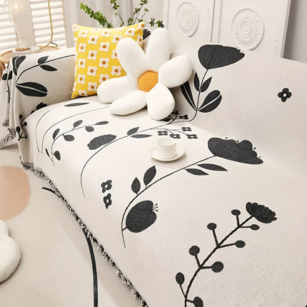 Modern Bloom Sofa Cover | Reversible Floral Design | Stylish Home Protection | Microfibre Blend | Durable & Luxurious | Versatile Use | Comfort & Protection Against Wear & Spills | Refresh Your Decor