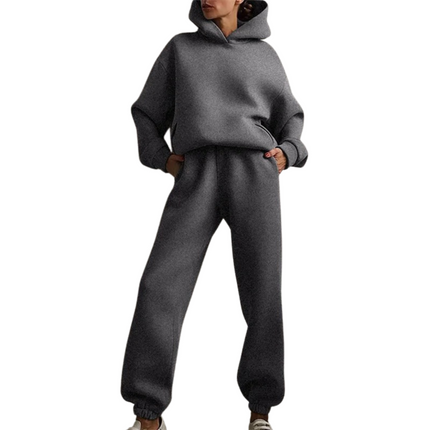 DOLLY | Women's Oversized Hoodie & High-Waisted Sweatpants Set | Cozy Two-Piece Tracksuit | Warm Fabric | Stylish Relaxed Fit | Autumn Winter Wear