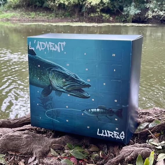 2024 Holiday Advent Calendar | 24 High-Quality Fishing Lures | Surprise Box for Freshwater & Saltwater | Ready-to-Use Lures | Perfect Gift for Anglers