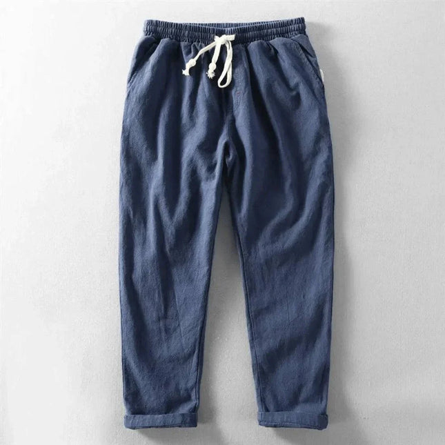 Men's Slim Fit Lightweight Trousers | Breathable Fabric | Wrinkle-Resistant | Deep Pockets | Zip Closure | Ultimate Comfort | Effortless Style | Perfect for Casual and Sophisticated Occasions