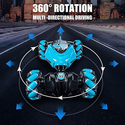 Gesture Sensing RC Car | Advanced Hand Gesture Control | Watch + Remote | Durable Design | High-Speed Stunts | Futuristic Play for Kids & Adults | Includes Rechargeable Battery & Charging Cable | Ages 6+