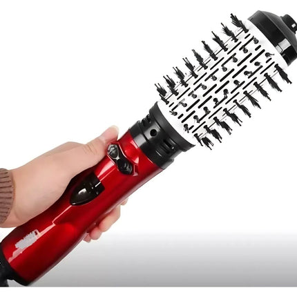 360° Rotating Hair Dryer Brush | Two Interchangeable Brushes | Multi-directional Styling | Adjustable Temperature Settings | Ergonomic Design | Negative Ion Technology | Suitable for Dry and Wet Hair | 1000W