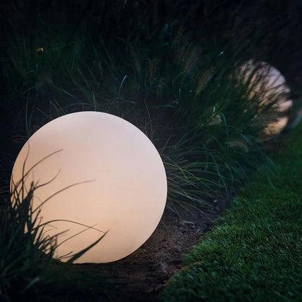 GlowSphere | Spherical Outdoor Accent Lighting | Weatherproof LED Garden Light with Remote | 16 Color Options | Ideal for Patios, Lawns, Verandas | Long-lasting Battery | Indoor/Outdoor Use