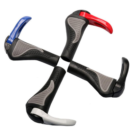 Ergonomic Bicycle Grips | Hand & Wrist Comfort | 180° Rotatable Handlebar Ends | Easy Installation | Universal Fit 22.2 mm Diameter | Unisex | Aluminum Alloy | Multiple Colors | 350g