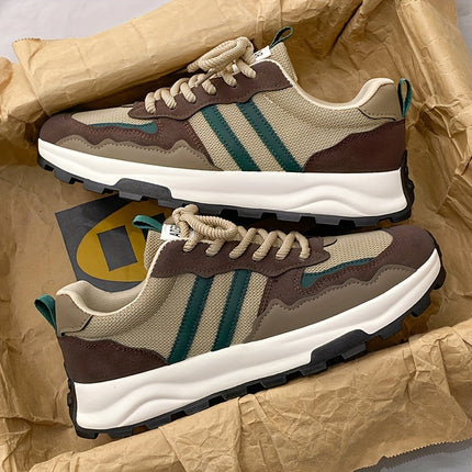 Men's Breathable Low Top Sneakers | Casual Style | Non-Slip Sole | Everyday Comfort | Versatile Spring & Summer Footwear