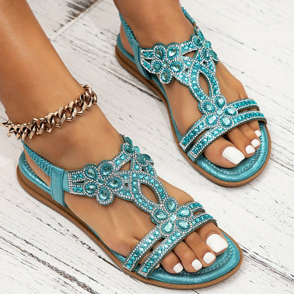 Femmine | Embellished Sandals with Beaded Details | Multiple Colors | Ladies' Fashion Statement Footwear | Comfort Cushioned Footbed | Ideal for Weddings, Parties, and Casual Elegance | Sizes 34-43