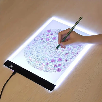 A3 A4 A5 Size LED Tracing Light Box | Portable USB-Powered Drawing Board | Dimmable Brightness Levels | Eye-Friendly Flicker-Free LED | Versatile for Art, Tattoo, Quilting, and Design Projects