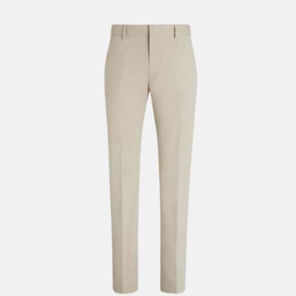 Stylish Winter Ensemble for Men | Luxurious Suede Outerwear | Merino Wool Sweater | Slim-Cut Trousers | High Suede Loafers | Essential Beige/White | Puento Fortade - TP 33